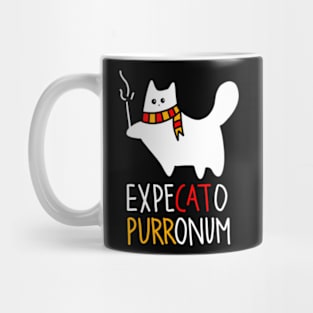 Wizard Cat casts a spell Funny Mug